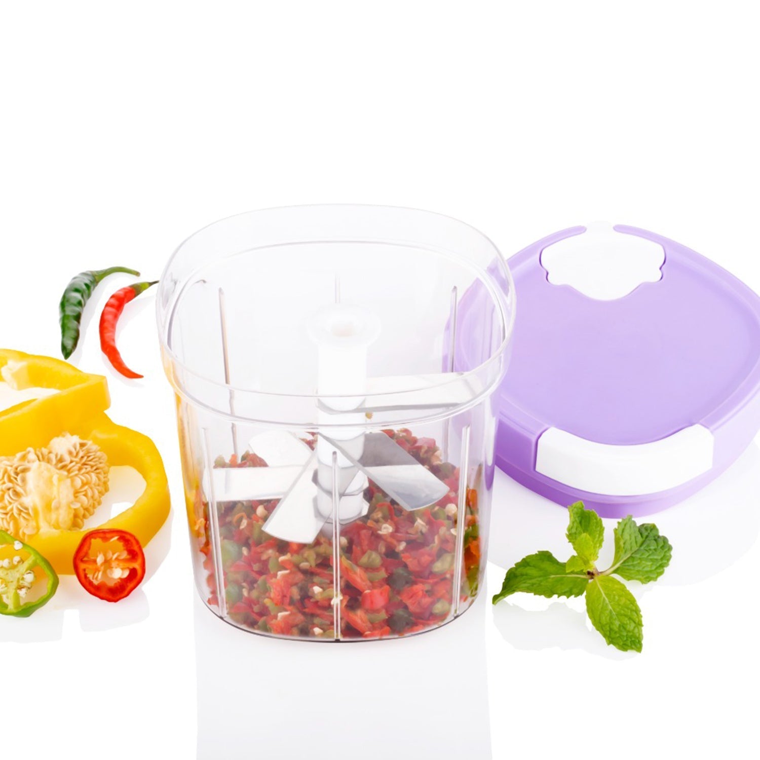 2673 Handy Chopper And Slicer Used Widely For Chopping And Slicing Of Fruits Vegetables Cheese Etc. Including All Kitchen Purposes 2673 Handy Chopper And Slicer Used Widely For Chopping And Slicing Of Fruits Vegetables Cheese Etc. Including All Kitchen Purposes